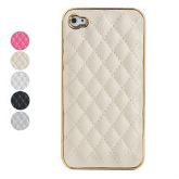 Case de Pele PU para iPhone 4 e 4S (Cores Sortidsa)