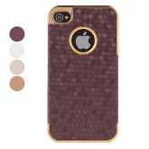 Case para iPhone 4 e 4S - Grelha Hexagonal (Várias Cores)