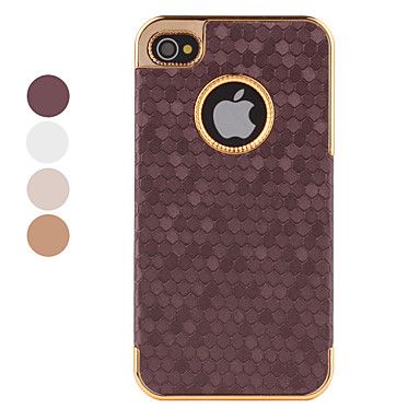 Case para iPhone 4 e 4S - Grelha Hexagonal (Várias Cores)